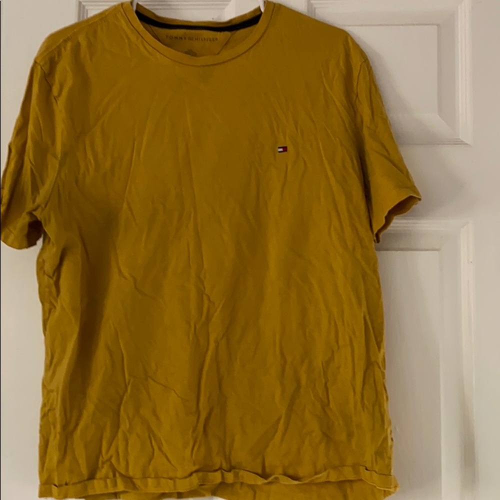 Yellow Tommy Hilfiger shirt